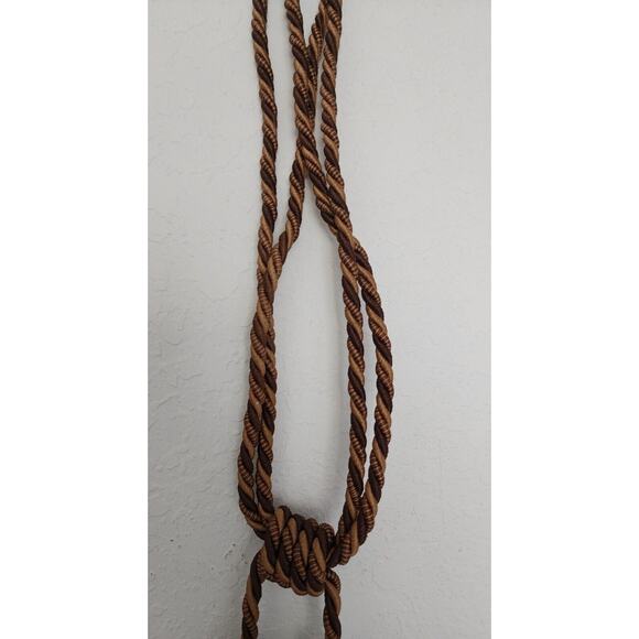 DRAPERY TASSEL-One Tassel Hanger-Two Tassels-Gold& Brown - Picture 13 of 16
